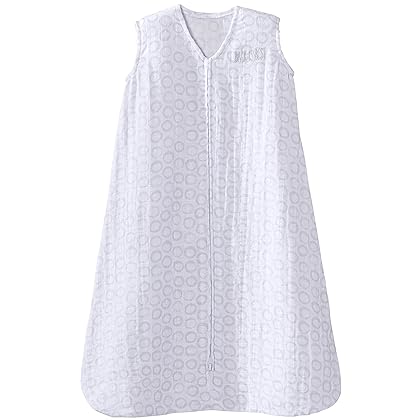 HALO 100% Cotton Sleepsack Wearable Blanket, Circles Grey, X- Large