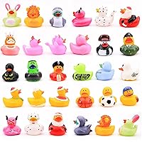 Rubber Duck Toy for Ducking - 100 Pcs Ducky Playset Bath Toys - Rubber Duckies for Beach Pool - Goody Bag Stuffers Classroom Prizes - Bulk Toys - Easter Gifts for Kids