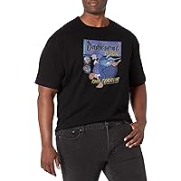 Disney Big & Tall Duck Darkwing Comic Men's Tops Short Sleeve Tee Shirt