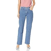 womens Relaxed Fit Straight Leg Jean