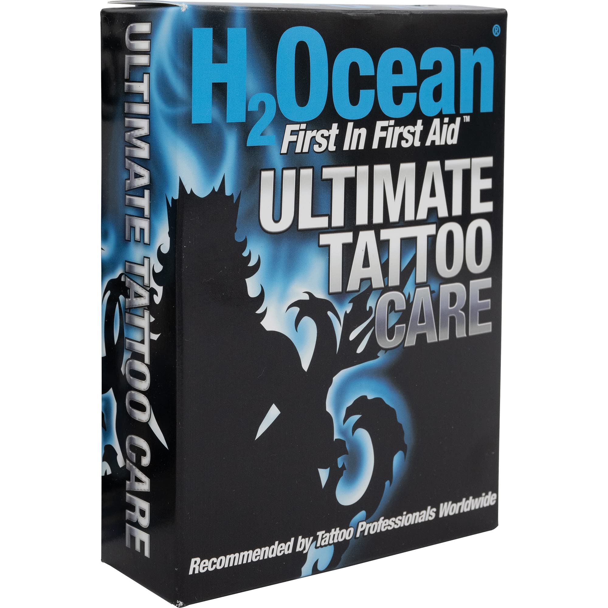 H2Ocean Ultimate Healing Tattoo Care Kit - Tattoo Skincare Regimen - 1.7 oz Blue Green Foam Soap, 2.5 oz Ocean Care Skin Moisturizing Cream & 2 oz Ocean Foam Skin Moisturizing Soap