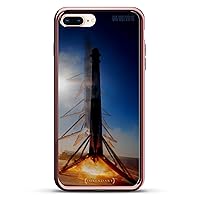 SAPCEX FALCON 9 ROCKET LANDING IN THE OCEAN | Luxendary Chrome Series designer case for iPhone 8/7 Plus in Rose Gold trim