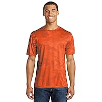 Men's CamoHex Tee Shirt, Neon Orange, 2X-Large