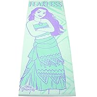 Disney Moana Kids Yoga Mat Non Slip, All Purpose PVC Fitness and Workout Mat for Boys and Girls, Blue, 3 mm