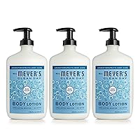 MRS. MEYER'S CLEAN DAY Body Lotion for Dry Skin, Non-Greasy Moisturizer Made with Essential Oils, Rain Water, 46.5 oz, Pack of 3