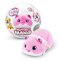 Hamstermania (Pink) by ZURU Hamster, Electronic Pet, 20+ Sounds Interactive, Hamster Ball Toy for Girls and Children