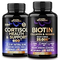 NUTRAHARMONY Biotin, Collagen & Cortisol Support Complex Capsules