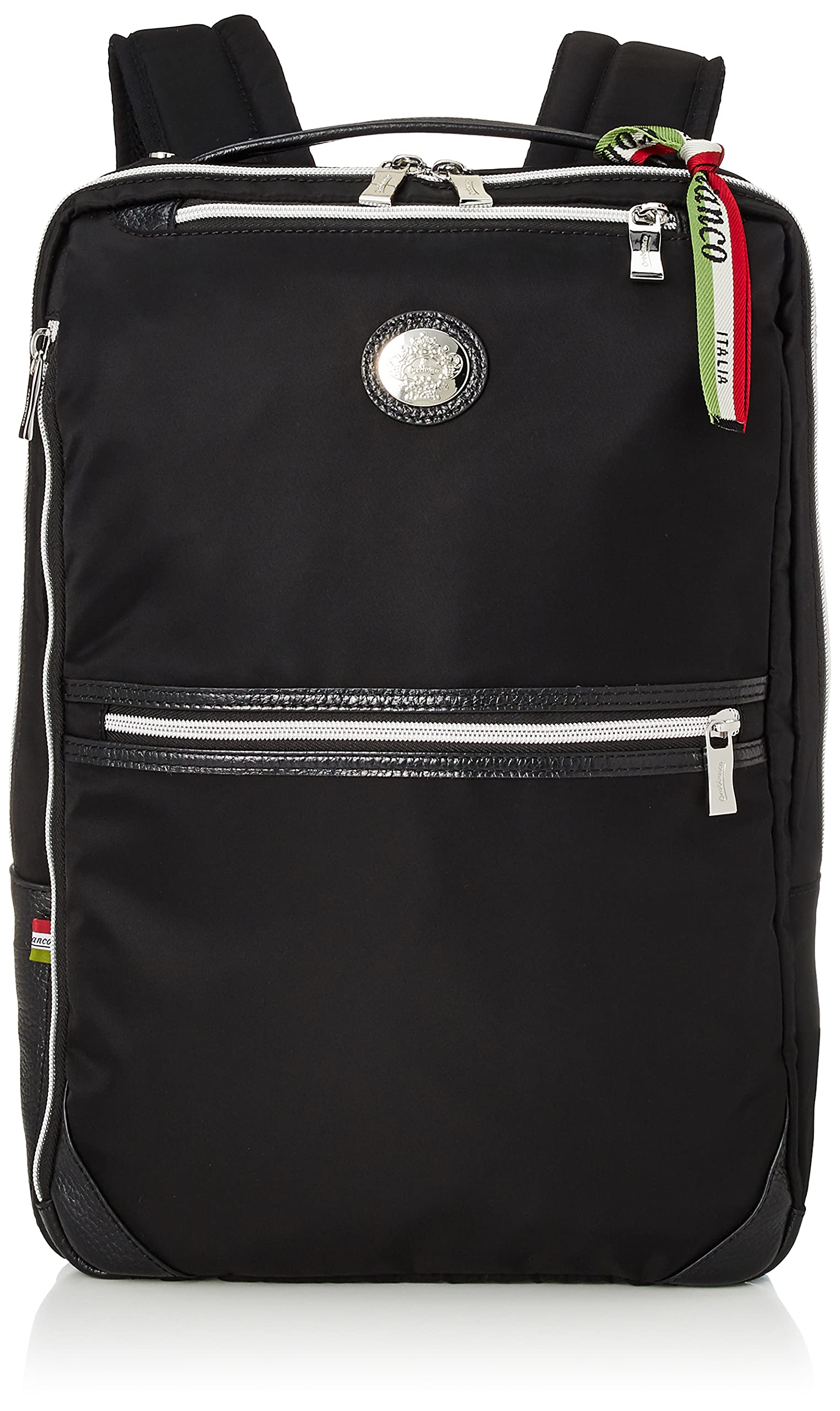 Orobianco FORTUNA Business Backpack, Genuine Product, A4 Size, 13.3-Inch Laptop Storage, Black/Black