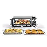 SP351 Foodi Smart 13-in-1 Dual Heat Air Fry Countertop Oven, Dehydrate, Reheat, Smart Thermometer, 1800-watts, Silver