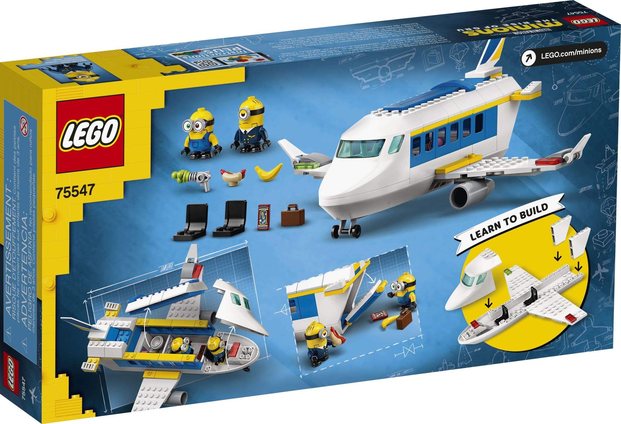LEGO Minions: The Rise of Gru: Minion Pilot in Training (75547) Toy Plane Building Kit for Kids, a Great Present for Kids Who Love Minions Toys and Minion Figures, New 2021 (119 Pieces)