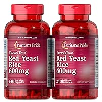 Red Yeast Rice Capsule 600 mg, 240 Count, Pack of 2