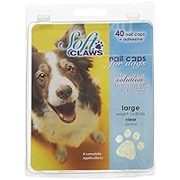 Soft Claws Dog and Cat Nail Caps Take Home Kit, Large, Natural