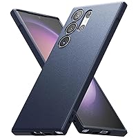 Ringke Onyx [Feels Good in The Hand] Compatible with Samsung Galaxy S23 Ultra Case, Anti-Fingerprint Technology Prevents Oily Smudges Non-Slip Enhanced Grip Precise Cutouts for Camera - Navy