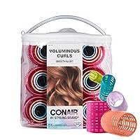Heatless Curlers- heatless curls overnight - Hair Rollers for Lift & Volume - Assorted Sizes and Colors - 31 Count w/storage case