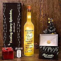 Christmas Friend Gifts for Women - Gifts for Best Friend Woman, Friendship Gifts for Women, Birthday Christmas Unique Gift for Womens Who Have Everying Female Girls Wine Bottle Lights Decor