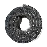 Felt Strips with Adhesive Backing, Heavy-Duty 5mm Thick 100% Wool Felt Tape for Hardwood Floors, Rocking Chairs & Doors - Dark Grey, 1.57x 40 inch Roll
