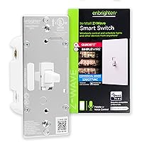 700 Series Z-Wave Plus Smart Switch with QuickFit and SimpleWire, In-Wall Toggle Commercial Grade 120/277 VAC, Z-Wave Hub Required, Works with Ring, SmartThings, Alexa, 59338