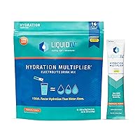 Liquid I.V. Hydration Multiplier - Tropical Punch - Hydration Powder Packets | Electrolyte Powder Drink Mix | Easy Open Single-Serving Stick | Non-GMO | 12 Pack (192 Servings)