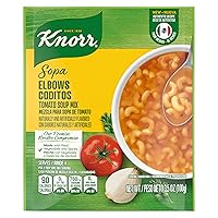 Knorr Sopa/Pasta Soup Mix Tomato Based Elbow Pasta For A Warming Bowl of Soup or Simple Dinner Tomato Soup With Homemade Flavor 3.5 oz