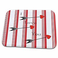 Image of Bo Ho Love You Arrows On Stripes - Dish Drying Mats (ddm-266423-1)