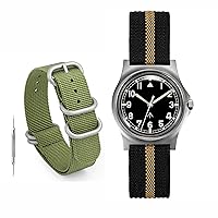 Military Quartz Watch RDUNAR RA01 Watches for Men, with 2pcs Rugged Nylon Watch Strap
