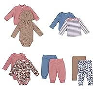 Hanes baby-boys Baby Wardrobe, Flexy Soft 4-way Stretch Knit and Fleece Gift Set, Babies and ToddlersSweatshirt