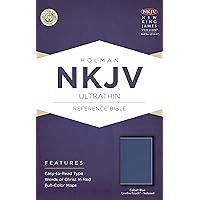 NKJV Ultrathin Reference Bible, Cobalt Blue LeatherTouch, Indexed