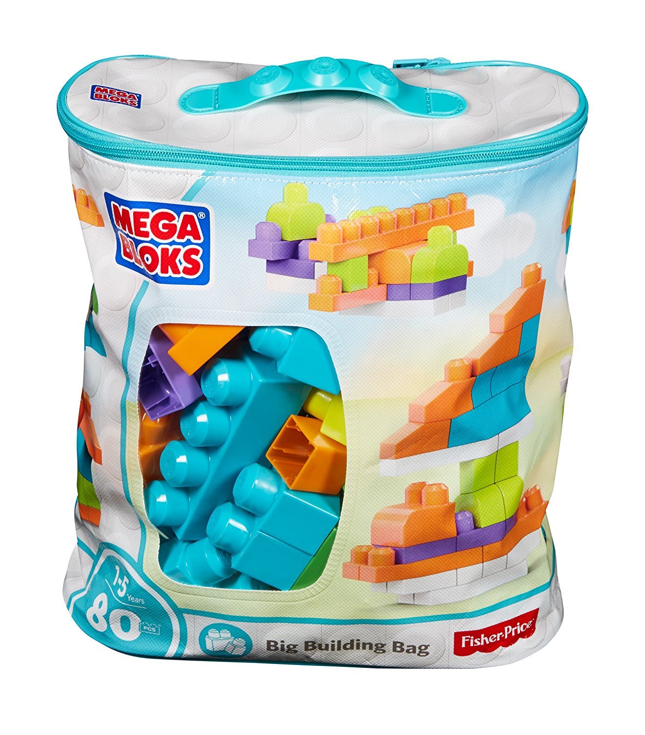 Mega Bloks Big Building Bag, 1 - 5 years, 80 pieces