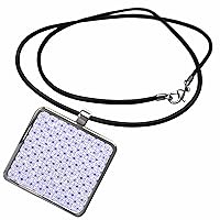 Purple Decorative Circles and Diamond Shapes Pattern - Necklace With Pendant (ncl_355619)