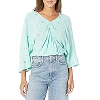 O'NEILL Women's Short Sleeve Skim Length Tops - Cute and Classic Blouses for Women
