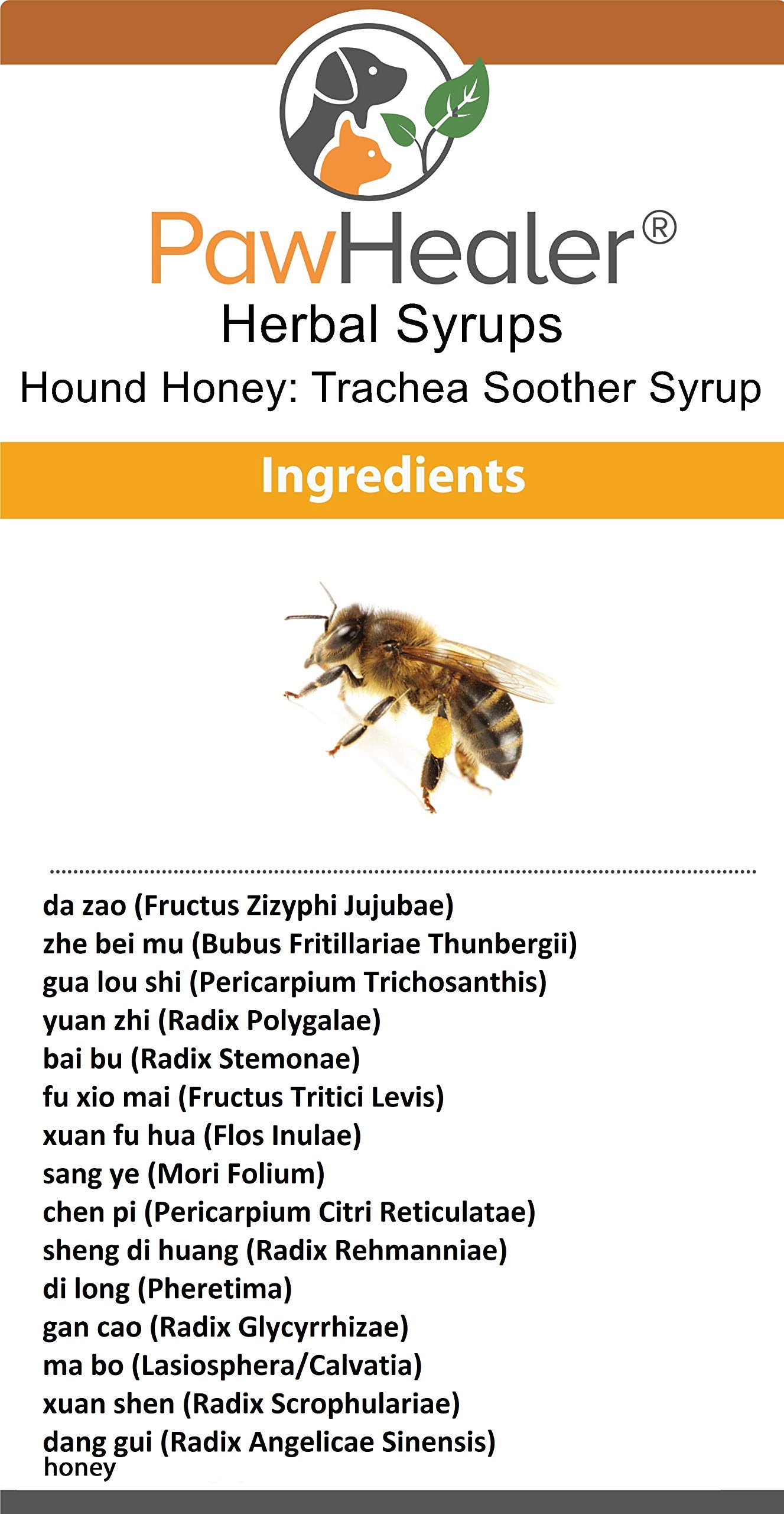 Trachea Soother Syrup 3PAK Hound Honey - Natural Herbal Remedy for Symptoms of Collapsed Trachea - Tastes Good - Easy to Administer (5 fl oz/ea) …