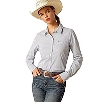 Ariat Women's Kirby Stretch Shirt, True Blue, 2X