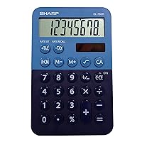 Sharp El-760R 8-Digit Desktop Calculator with Tax, Percent and Square Root Keys, and A Large LCD Display, Perfect for Home and Office Use