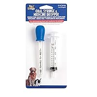 Oral Syringe & Medicine Dropper for Animals Administer Food & Medicine to Your Pet (Item No. 171601)