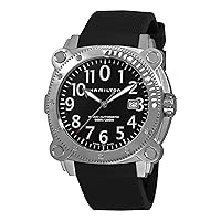 Hamilton Men's H78555333 Khaki Navy BelowZero Black Dial Watch