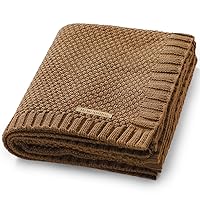 mimixiong Baby Blanket Knit Toddler Blankets for Boys and Girls Beige 40 x30 Inch