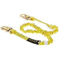 Guardian Fall Protection 11200 IS-72 6-Foot Internal Shock Lanyard with snap hooks