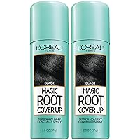 L'Oreal Paris Hair Color Root Cover Up Hair Dye Black 2 Ounce (Pack of 2) (Packaging May Vary)