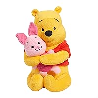 Disney Classics Lil Friends Winnie the Pooh and Piglet Plush Stuffed Animal, Officially Licensed Kids Toys for Ages 0+ by Just Play
