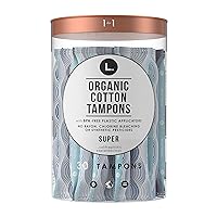 L. Organic Cotton Tampons - Super, 30 ct