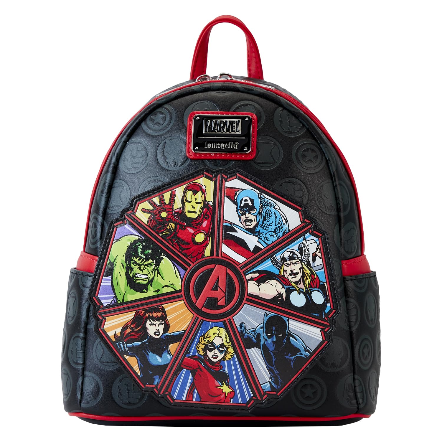 Loungefly Avengers 60th Anniversary Glow in The Dark Mini-Backpack, Amazon Exclusive