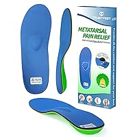 Heavy Duty Support Metatarsal Pain Relief Insoles for Metatarsalgia,Morton's Neuroma,Ball of Foot Pain Relief,Plantar Fasciitis,Arch Support Orthotics Shoe Inserts for Man Women-A