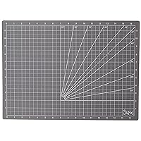 Sizzix Large Cutting Mat with Grid for Scrapbooking, Cardmaking, Papercraft, Home Décor & DIY Projects, Grey, One Size, Multicolour