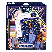 Disney Wish! Color by Number with Markers, Creative Art Activity Set, Ages 4 and Up