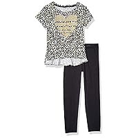 girls 2 Pc Knit Top and Legging Set