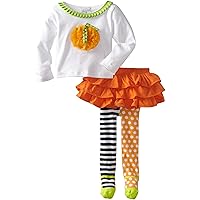 Mud Pie Baby Girls' Pumpkin Skirt Set