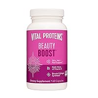 Vital Proteins Biotin Capsule Supplement - 1500mcg of Biotin per Serving (500% DV), Hair Skin Nail Support*, Boost Collagen Synthesis