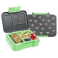 Simple Modern Star Wars Bento Lunch Box for Kids | BPA Free, Leakproof, Dishwasher Safe | Lunch Container for Boys, Toddlers | Porter Collection | 5 Compartments | Grogu Force Strong