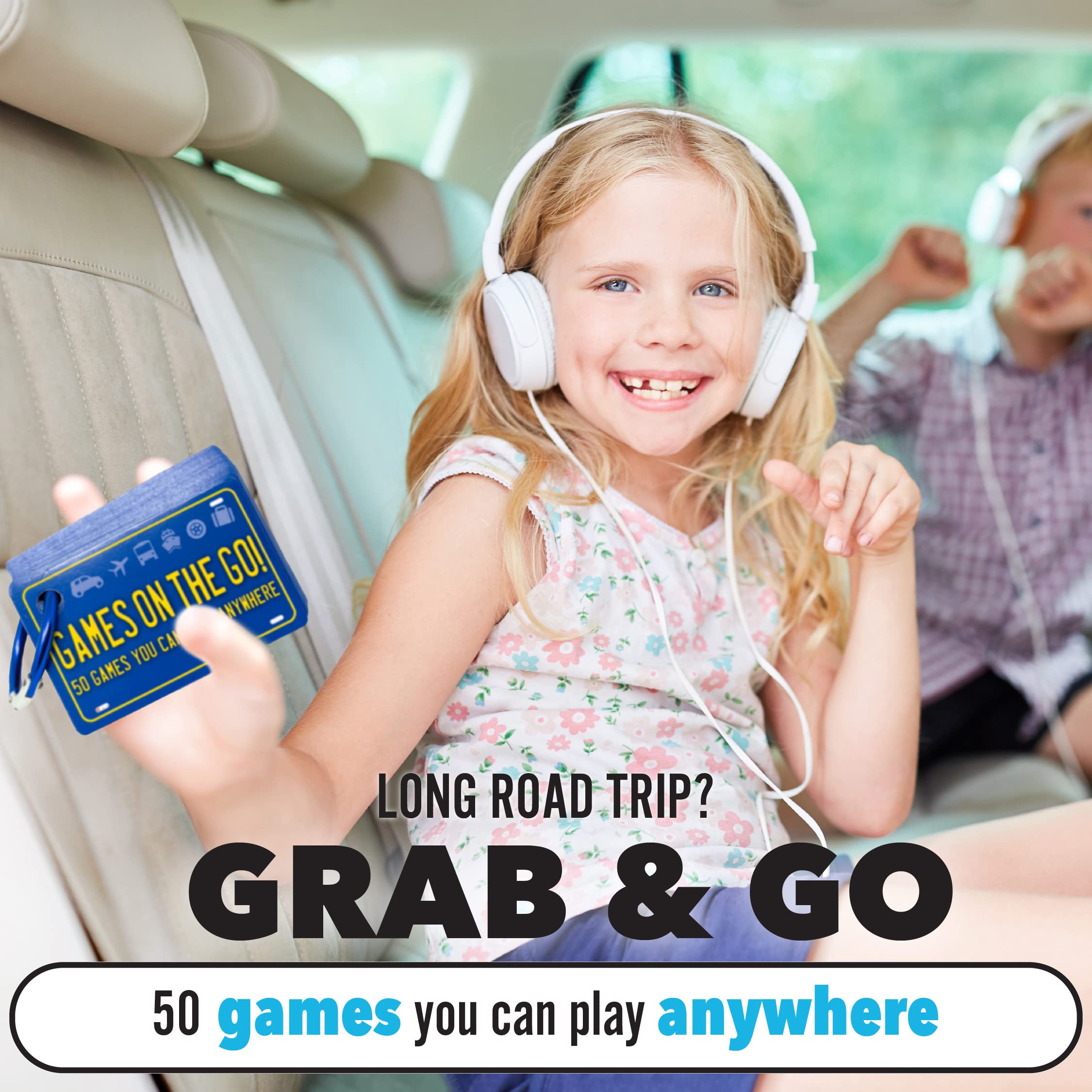 Games on the Go by Continuum Games - Portable Roadtrip Family Games to Challenge and Entertain , Blue