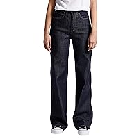 Silver Jeans Co. Women's Highly Desirable High Rise Trouser Leg Jeans-Legacy